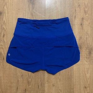 Blue lululemon athletica shorts